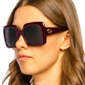 SALE! NEW Gucci GG0896S 003 Red Green Square Women Sunglasses